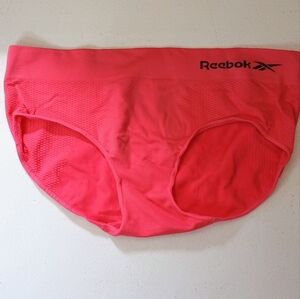 Reebok Peach & Pink Seamless Stretch Sports Bikini Underwear Size Medium
